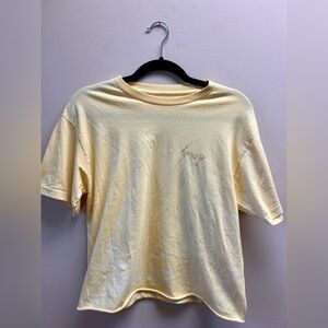Brandy Melville Distressed Honey T-shirt